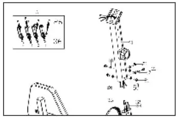 JLL RE200 Recumbent Bike Instruction Manual - Next, attach the handlebar post to the base by first