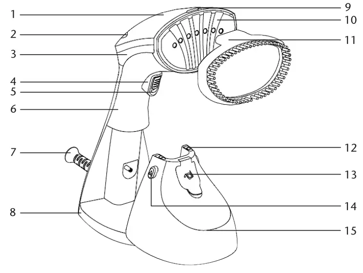 Sunbeam-32610046-Power-Steam-Handheld-Steamer-fig-1