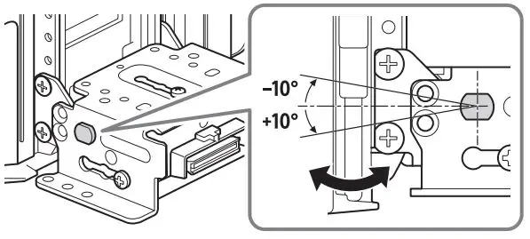 SONY AV RECEIVER Instruction Manual - Adjust the display angle