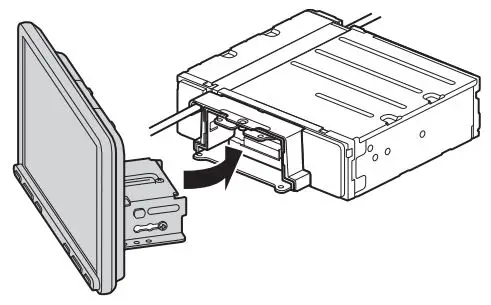 SONY AV RECEIVER Instruction Manual - Attach the display to the unit