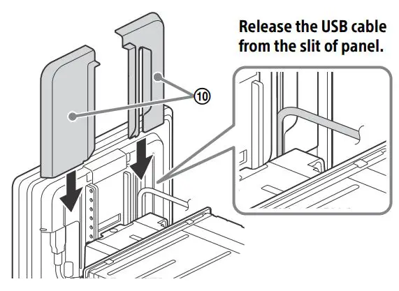 SONY AV RECEIVER Instruction Manual - Attach the rear panel covers