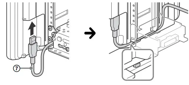 SONY AV RECEIVER Instruction Manual - Connect the USB extension cable