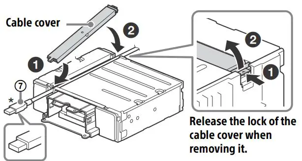 SONY AV RECEIVER Instruction Manual - Remove the cable cover