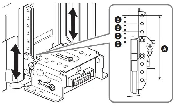 SONY AV RECEIVER Instruction Manual - Slide the connector bracket up or down