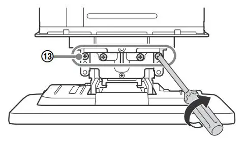 SONY AV RECEIVER Instruction Manual - Tighten 4 screws