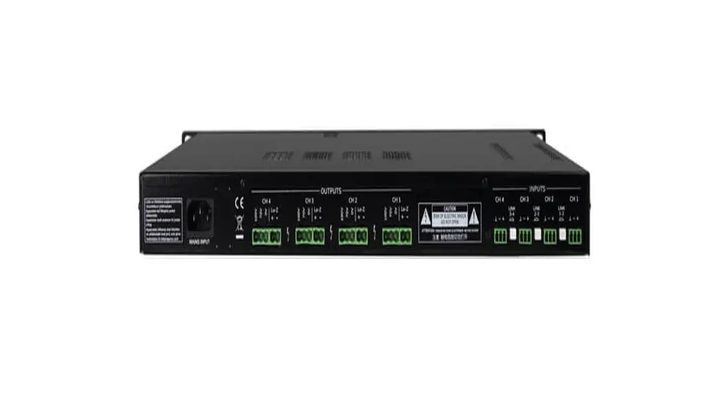 Ecler Ehsa4-60 High Impedance Amplifiers User Manual Ecler Ehsa4-60 High Impedance Amplifiers User Manual