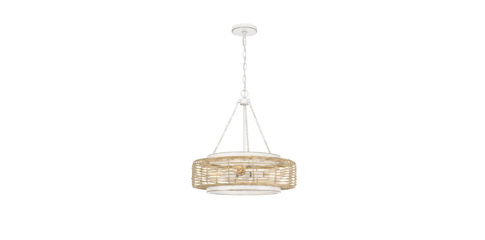 Quoizel Qp5573awh Waylon 4 Light Antique White Pendant Ceiling Light Installation Guide