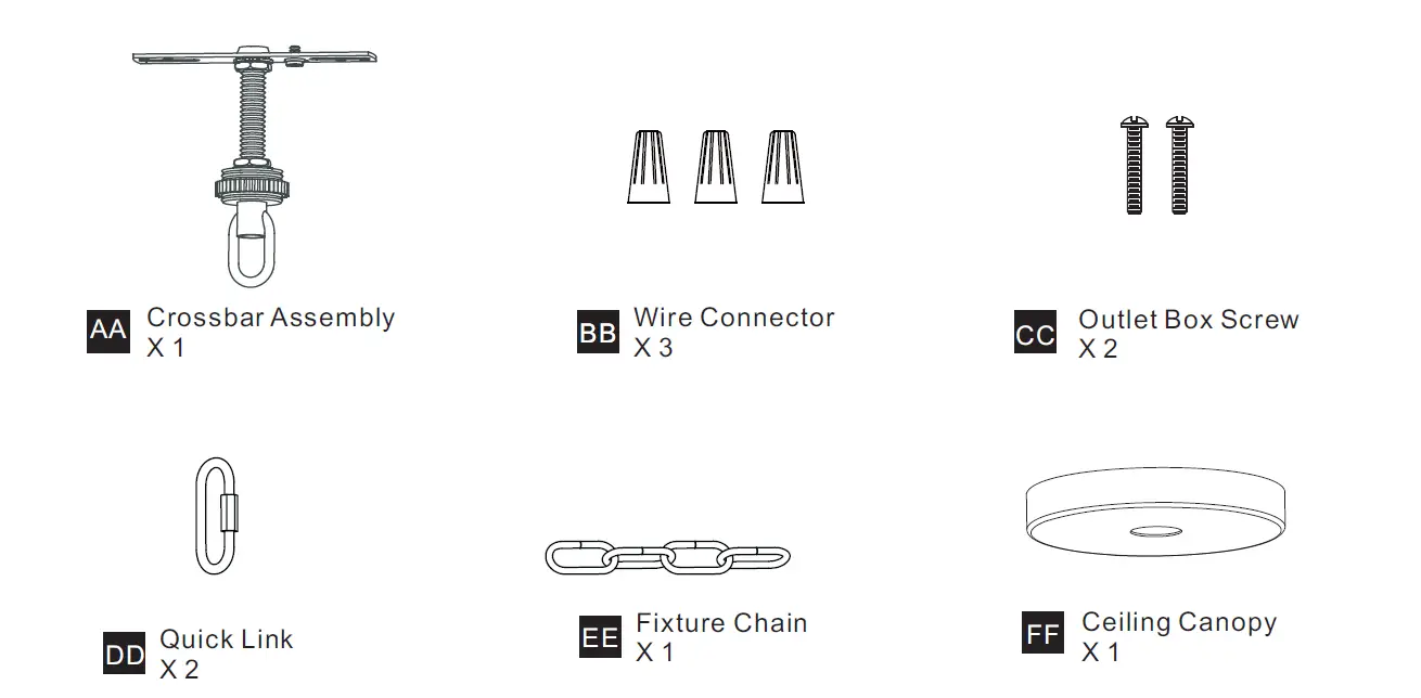 QUOIZEL-QP5573AWH-Waylon-4-Light-Antique-White-Pendant-Ceiling-Light-fig-3