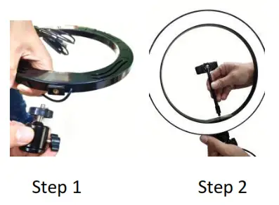 denver RLT 1001 10 Inch LED Ring Light with 160cm Tripod Stand - Figure 1