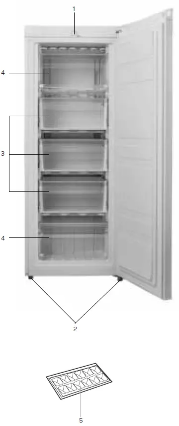 INVENTUM VR1420 Cabinet Model Freestanding Freezer 5