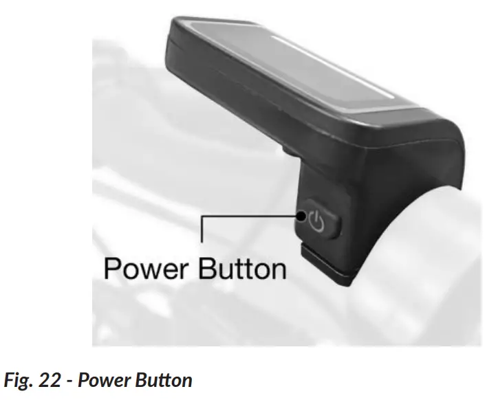 TURNING THE E-BIKE ON AND OFF