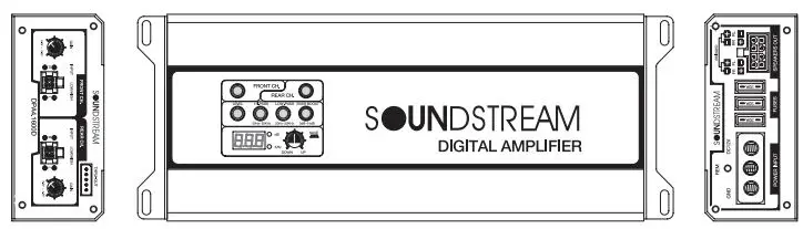 SOUNDSTREAM Class D Car Audio Amplifier User Guide - DPA4.1600D Model