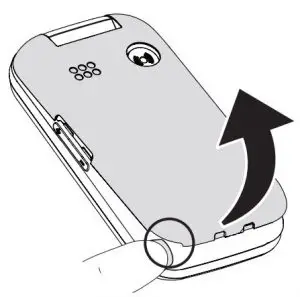 FIG 3 Remove the battery cover