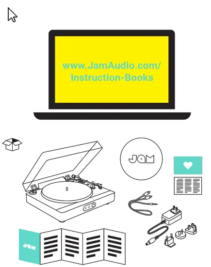 HX-TT700 Jam Sound Stream Turntable - 1