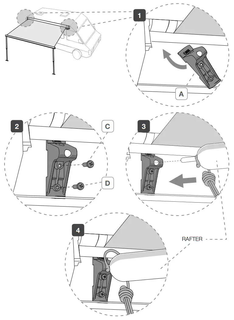 FIAMMA 98655-079 Side Panel Fitting Kit Side - fig 3
