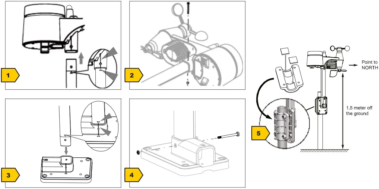 Assembling and installing the multifunctional
remote sensor