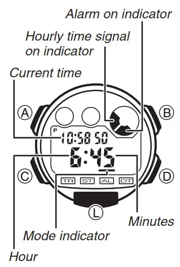 CASIO Watch 3416- Alarm Mode