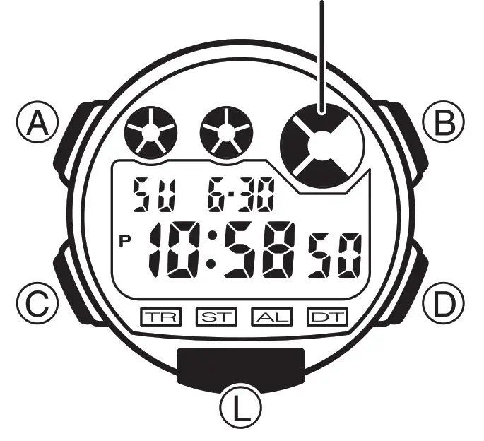 CASIO Watch 3416-Vibration