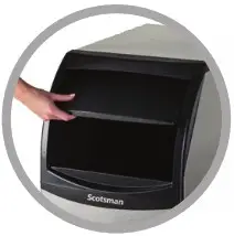 Scotsman UN0815 80lb Self Contained Undercounter Nugget Ice Machine with Storage - Product Overview 1