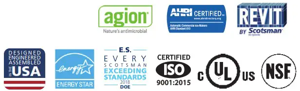 Scotsman UN0815 80lb Self Contained Undercounter Nugget Ice Machine with Storage - icon 4