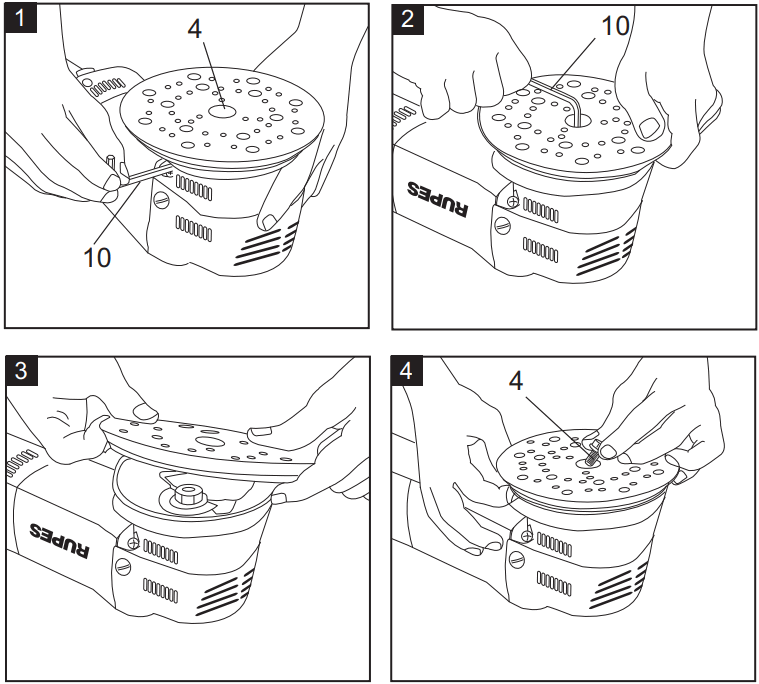 RUPES LHR75E Random Orbital Polisher - CHANGING
