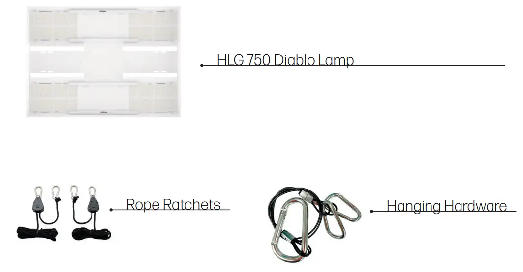 HLG 750 Diablo Commercial Indoor Horticulture LED Grow Light - SPECTRUM 2