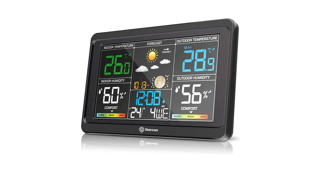Geevon 208667 Smart Color Display Weather Station With Touch Keys User Manual