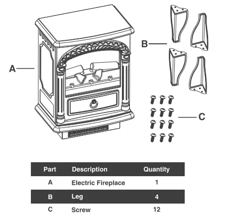 TURBRO-Suburbs-TS23-H-Electric-Fireplace-Heater-FIG-4