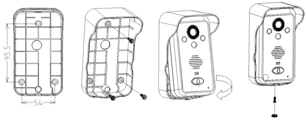MOUNTAINONE SY709B710BQA 7 inch Wireless Video Door Phone - FIg 4