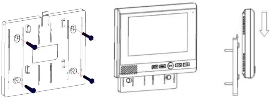 MOUNTAINONE SY709B710BQA 7 inch Wireless Video Door Phone - FIg 8