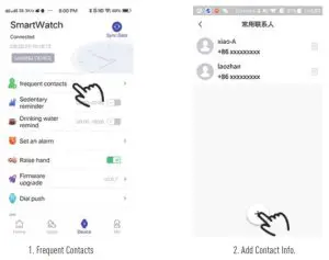 Efolen Y1 Smart Watch for Women-Fitness-Frequent Contacts