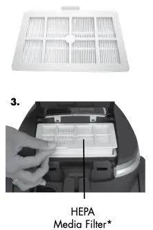 Replacing the HEPA Media Filter
