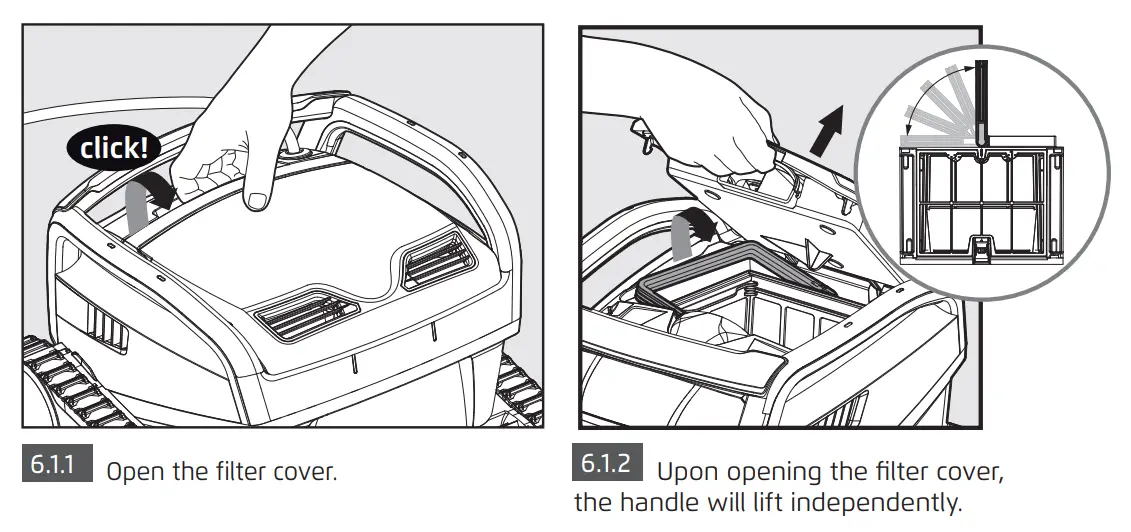 M600 Maytronics Dolphin Robotic Pool Cleaner -basket