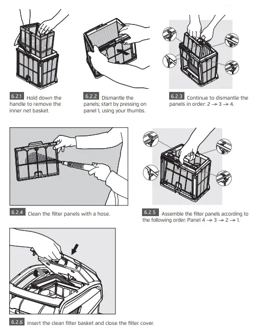 M600 Maytronics Dolphin Robotic Pool Cleaner -basket2