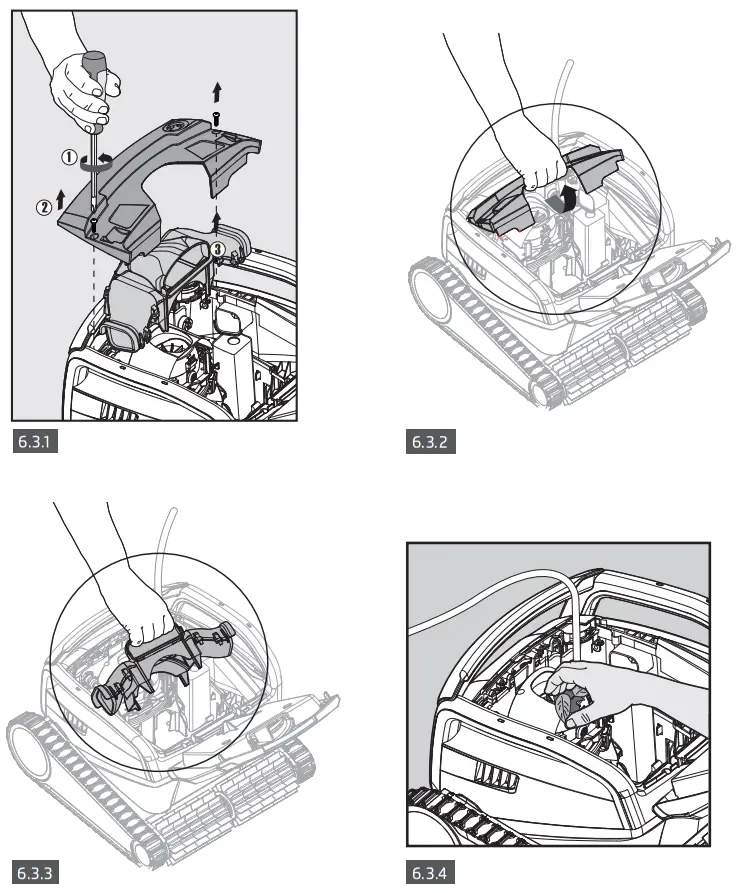 M600 Maytronics Dolphin Robotic Pool Cleaner -switched