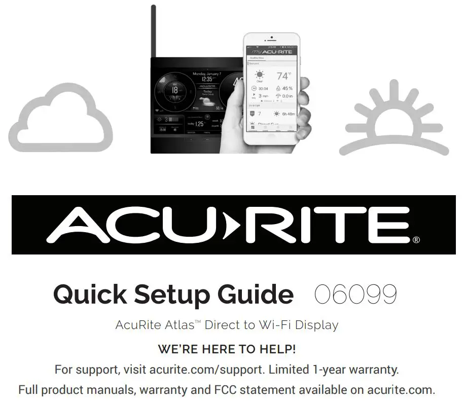 ACU-RITE Weather Station 06099 Instruction Manual
