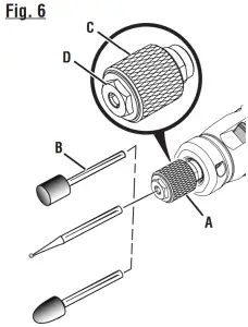 RYOBI 18V Precision Craft Rotary Tool PRT100 - Fig. 6