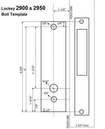 LOCKEY USA 2900 Mechanical Keyless Narrow Stile Deadbolt Lock fig5