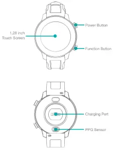 UMEOX MC-M01 Maxcares Mate Smart Watch - Smart