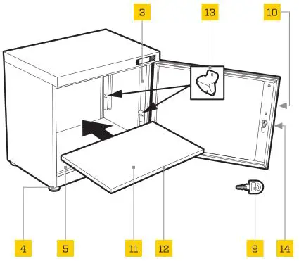 Ruggard Electronic Dry Cabinet - Bracket Shelf models