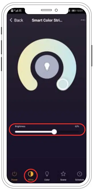 Yuyao Yunjin Electrical Appliance YJ-312 Smart RGBW LED String Light - brightness