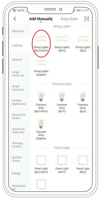 Yuyao Yunjin Electrical Appliance YJ-312 Smart RGBW LED String Light - list