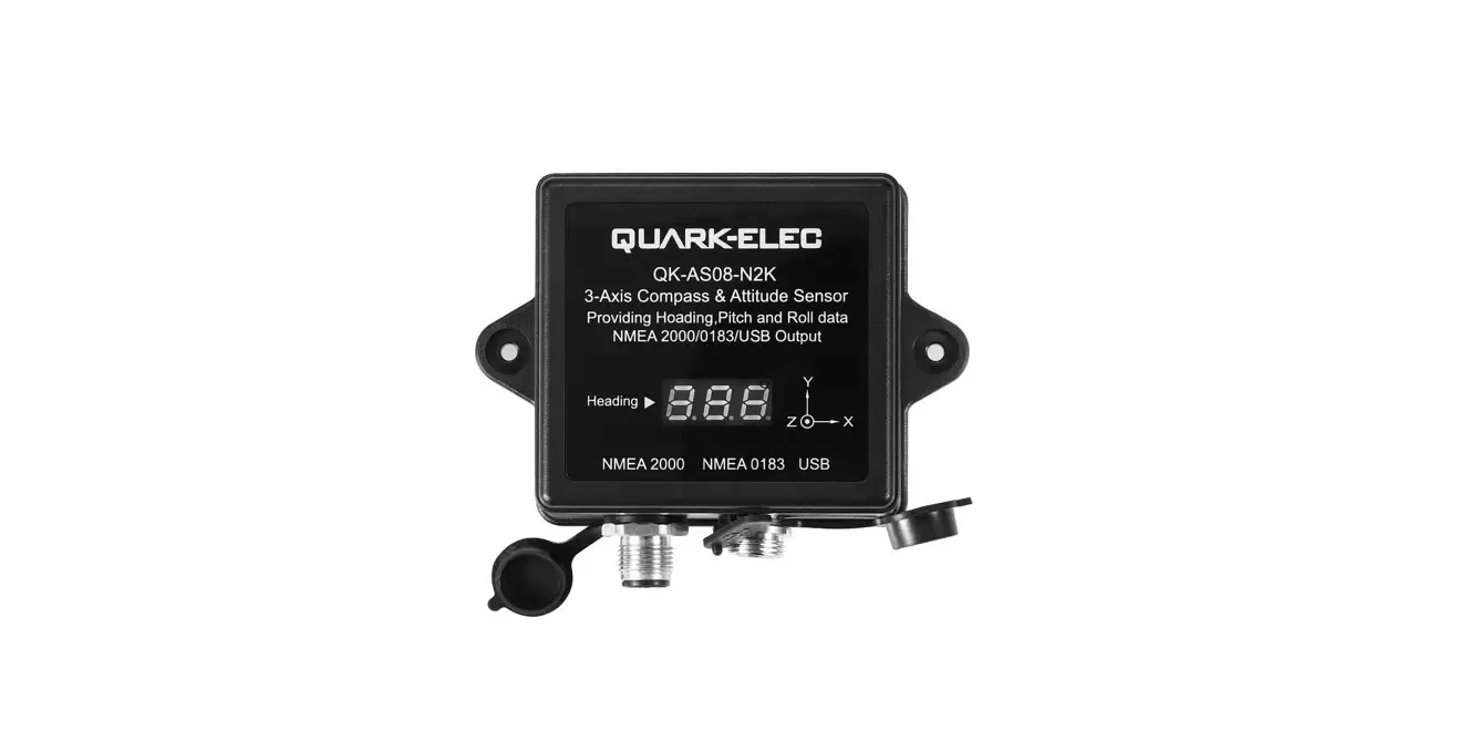 Quark-elec Qk-as08-n2k 3-axis Compass & Attitude Sensor With Nmea 0183, Nmea 2000 And Usb Output User Manual