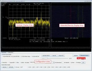 ESTEEM AirScope Radio Frequency Field Spectrum Analyzer System - Screen Layout