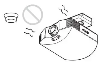 SONY VPL-HW65 Full HD SXRD Home Cinema Projector User Manual - Near a heat or smoke sensor