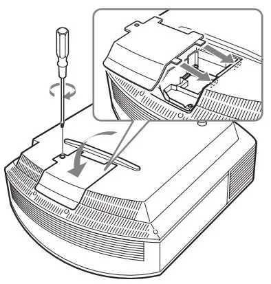 SONY VPL-HW65 Full HD SXRD Home Cinema Projector User Manual - Replacing the Lamp