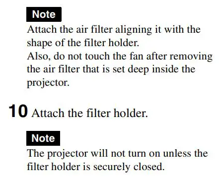 SONY VPL-HW65 Full HD SXRD Home Cinema Projector User Manual - Replacing the Lamp