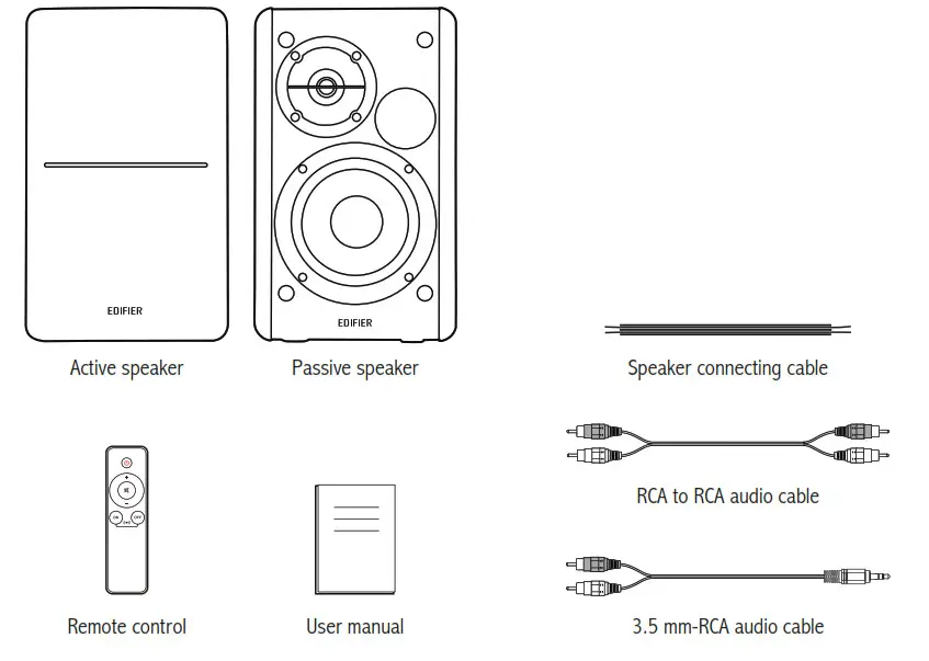 EDIFIER Active Speaker - Box contents