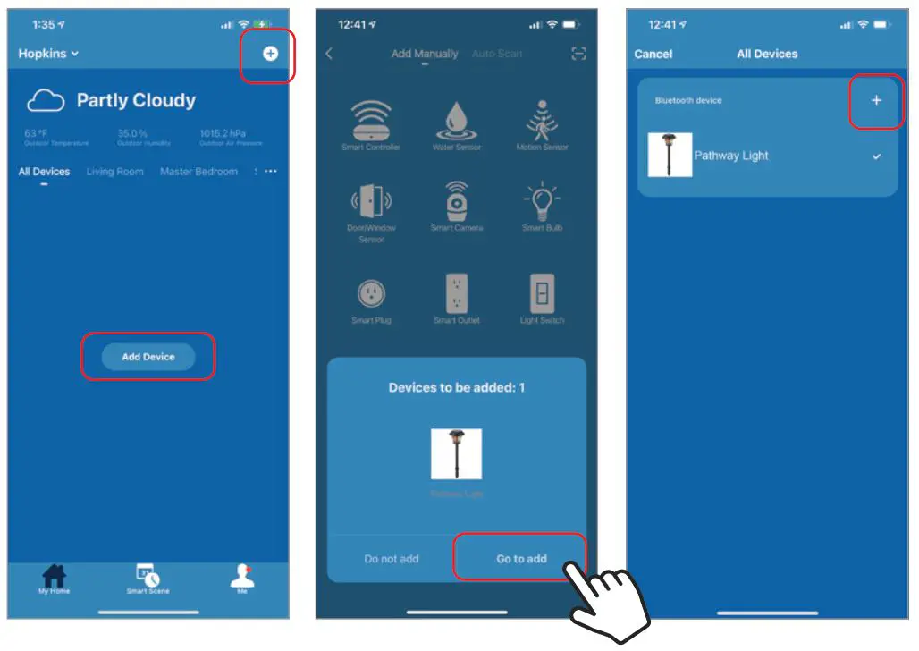 SMART POINT B084J79G3S SmartSolar Pathway Lights - Once device has been successfully added you