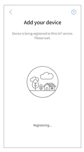 Smart Home and miroT - miroT connection process